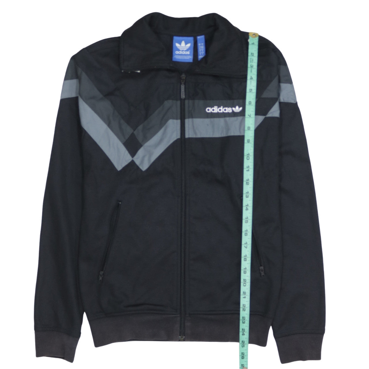 Adidas Men's Black Full Zip Collared Sweatshirt S