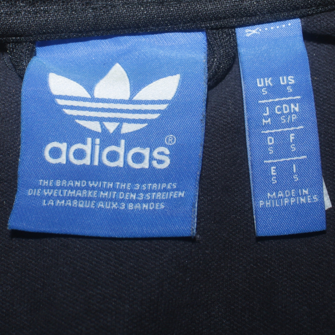 Adidas Men's Black Full Zip Collared Sweatshirt S