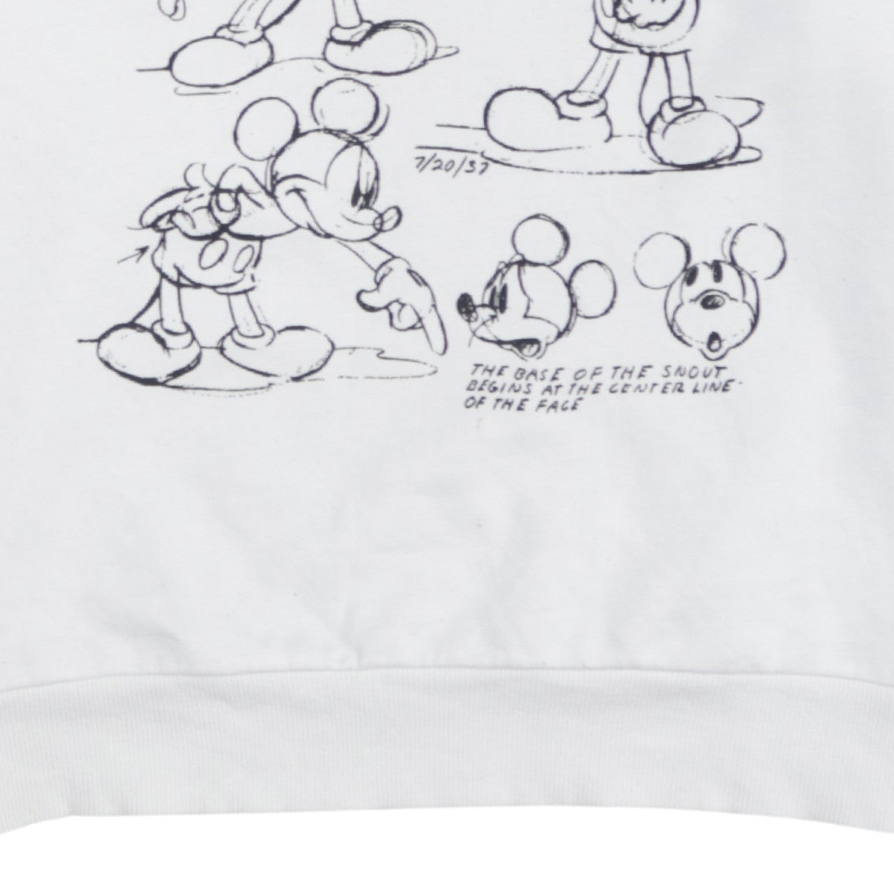 Primark Women White Mickey Mouse Pullover Sweatshirt Size S