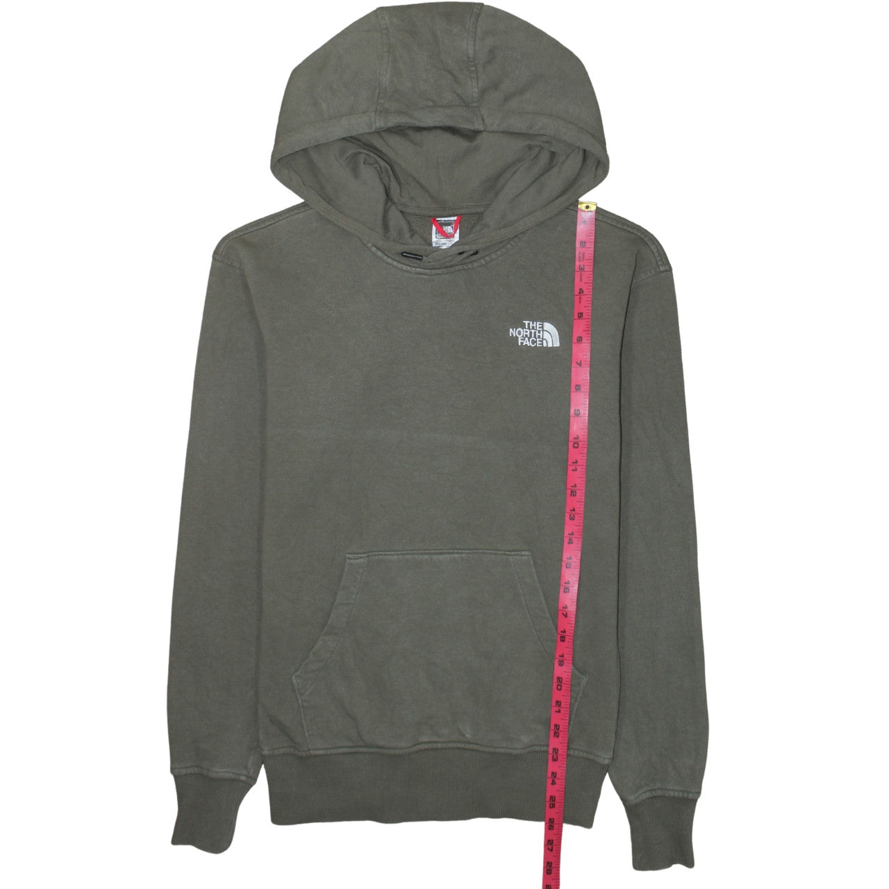 The North Face Womens S Khaki Pullover Hoodie Cotton Blend