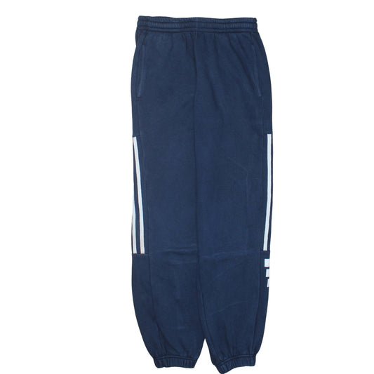 Adidas Boys Blue 13-14 Years Jogger Sweatpants Fleece Activewear Trousers