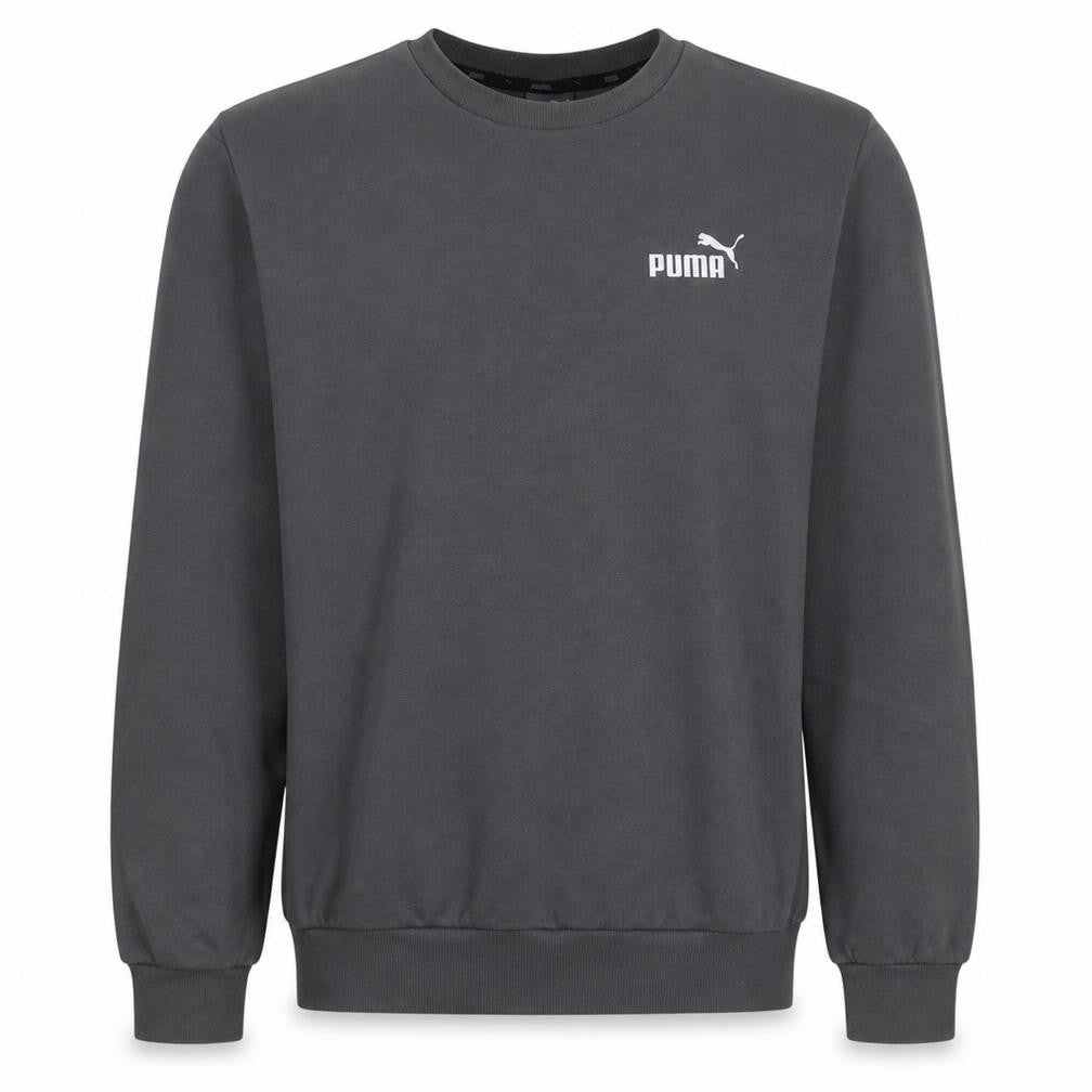 Front view of Puma Men's Grey XL Crew Neck Pullover Sweatshirt