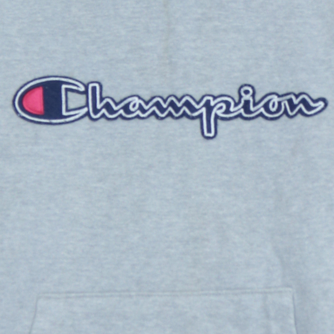 Champion Men's Grey Pullover Hoodie Small Logo Sportswear
