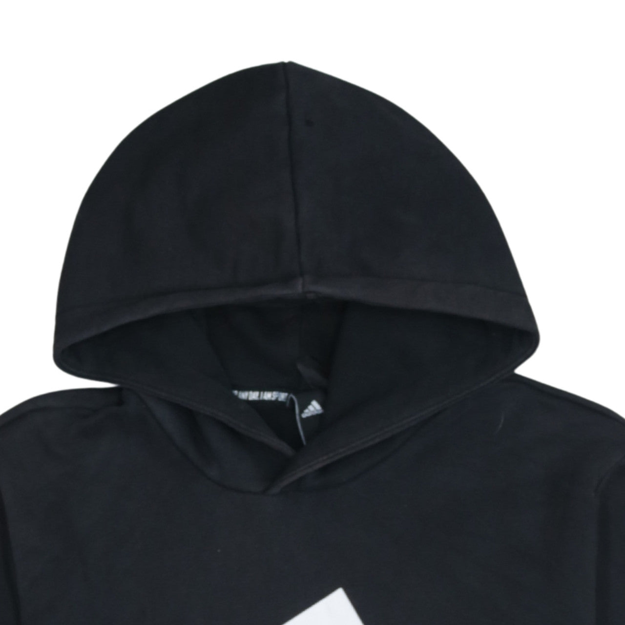 adidas Mens Black Pullover Hoodie Medium Logo Graphic Sportswear