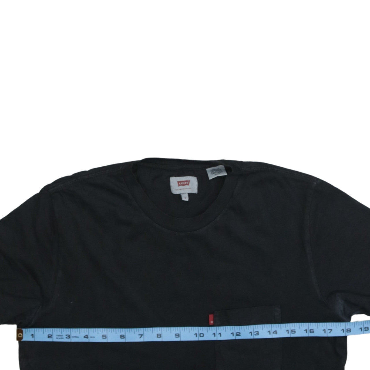 Levi's Men's Black Cotton Crew Neck Short Sleeve T-Shirt S
