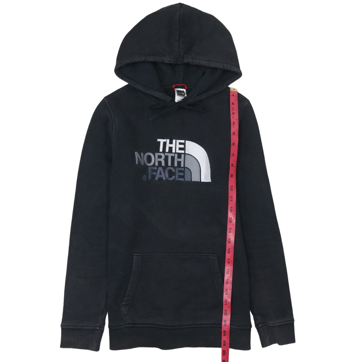 The North Face Boys Black XL Pullover Hoodie 100% Cotton Lined Logo Casual