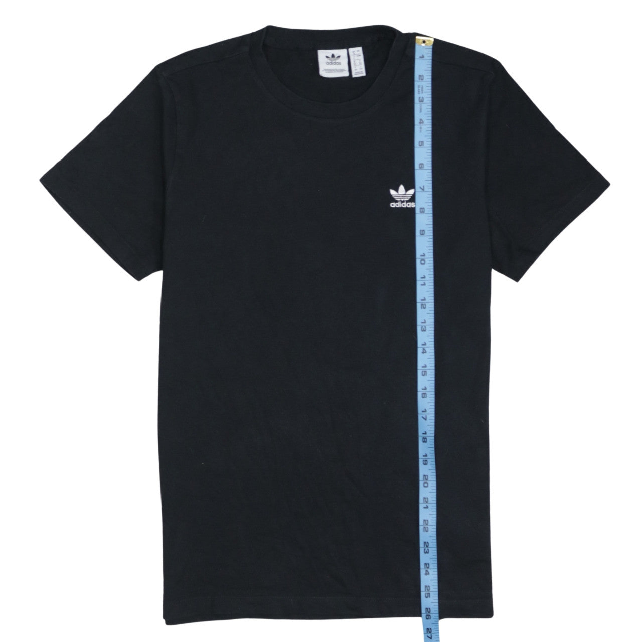 Adidas Boys Black Cotton Short Sleeve T-Shirt Size L Sports Logo Top