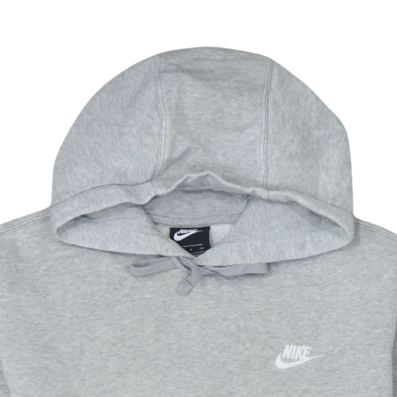 Nike Men's Grey Pullover Hoodie Size S Regular Fit Logo Fleece