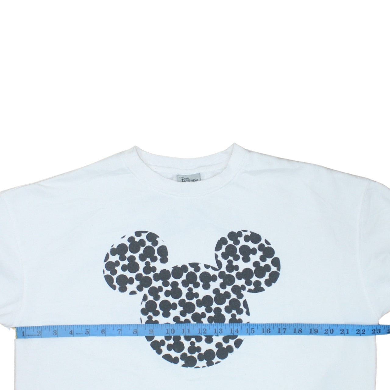 Disney Womens White Mickey Mouse Pullover Sweatshirt Size M 12/14