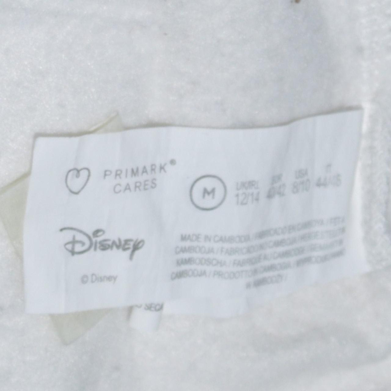 Disney Womens White Mickey Mouse Pullover Sweatshirt Size M 12/14