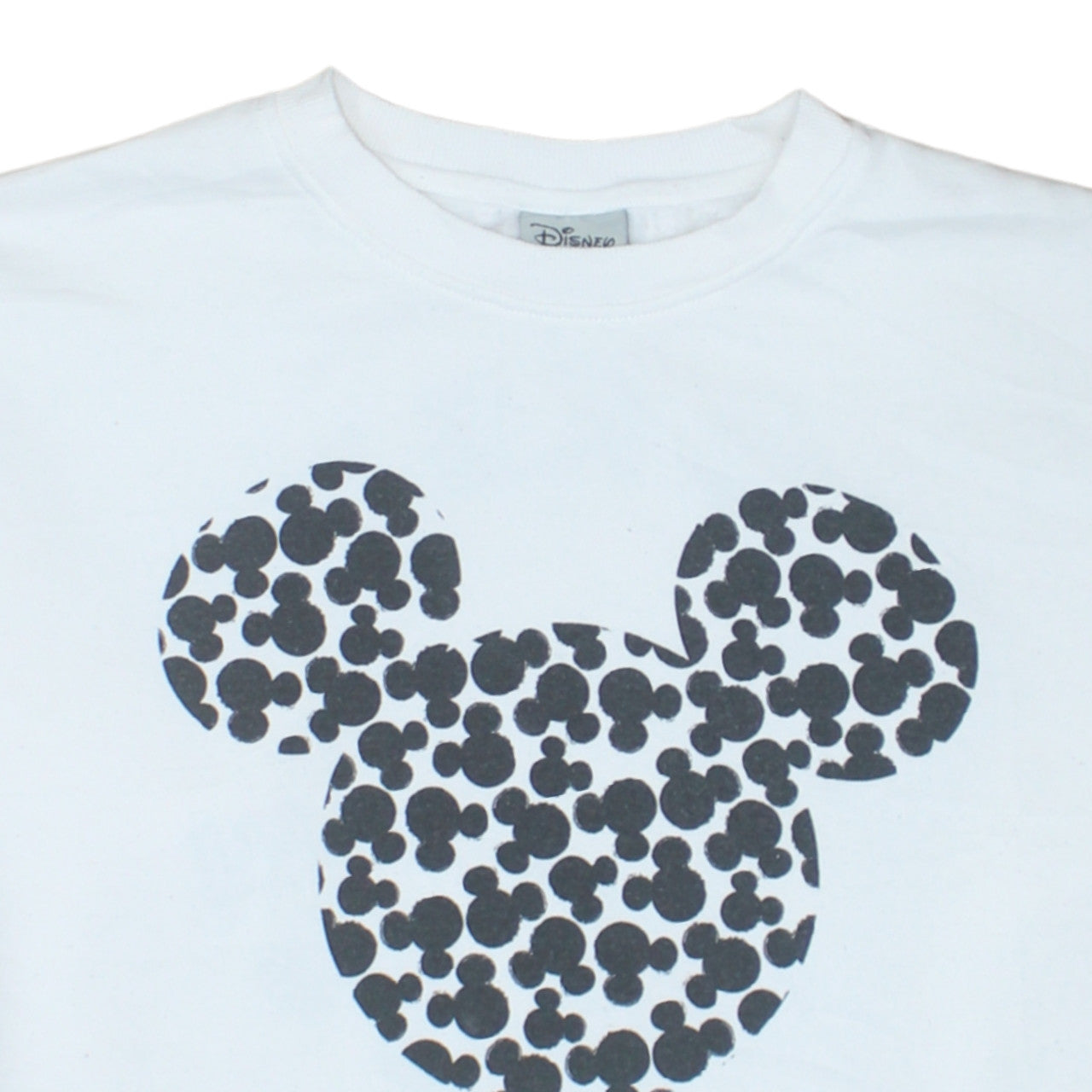 Disney Womens White Mickey Mouse Pullover Sweatshirt Size M 12/14