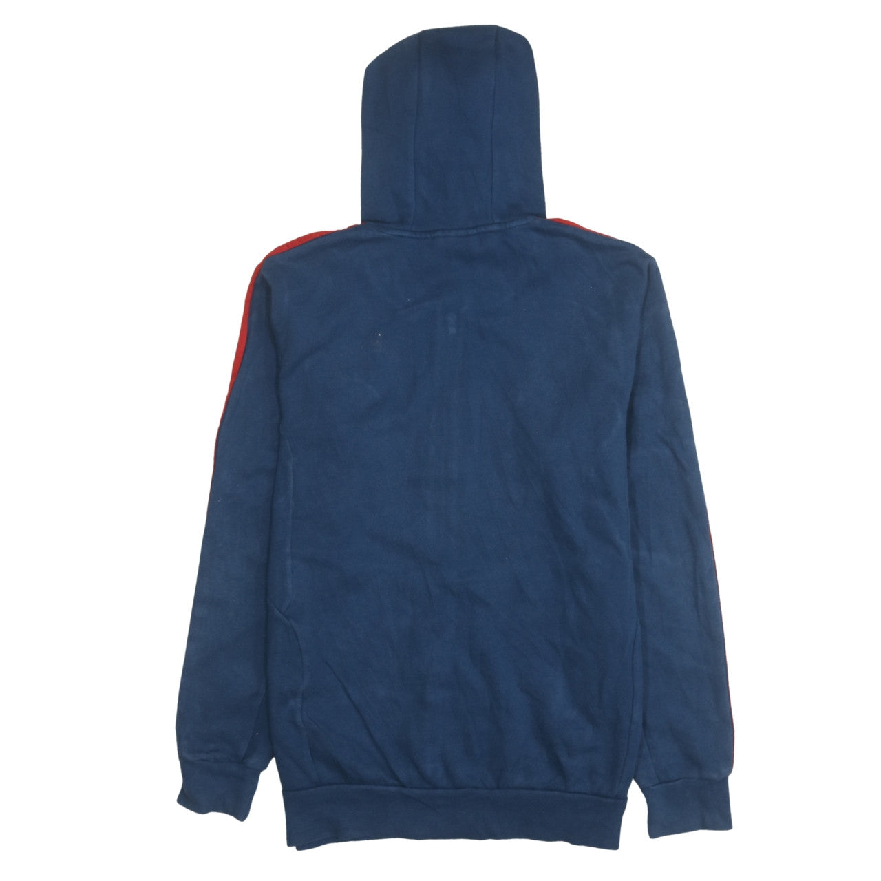 Adidas Boys Blue Full Zip Hoodie S Rugby Logo Fleece Sweatshirt