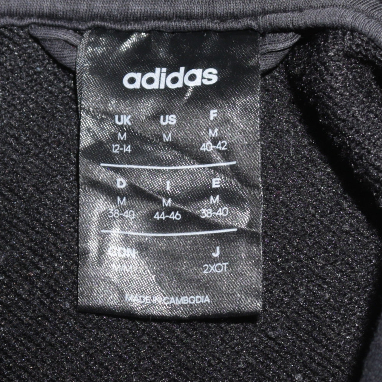 Adidas Womens Black Full Zip Hoodie Size M 12-14 Hooded Sweatshirt