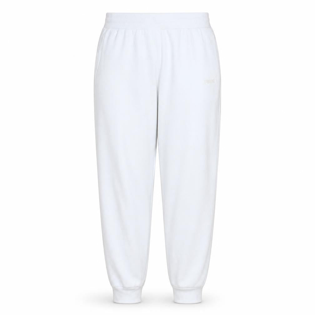 Puma Women’s White Jogger Sweatpants Size M Cotton Blend