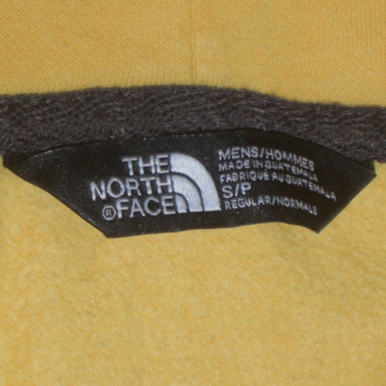 The North Face Men's Yellow Pullover Hoodie Size S Regular Fit