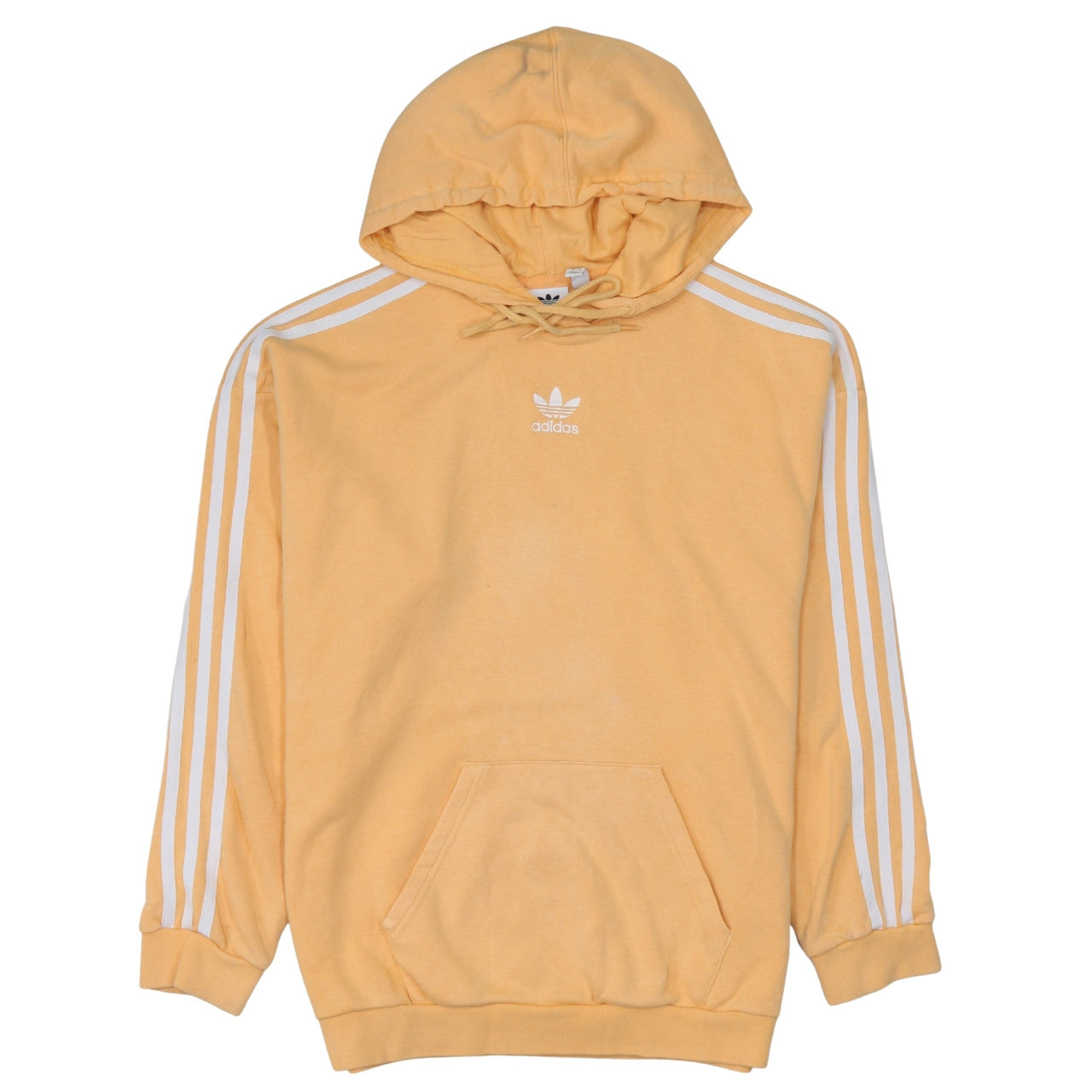 Adidas Women’s Yellow Hooded Pullover Sweatshirt Size 10 UK