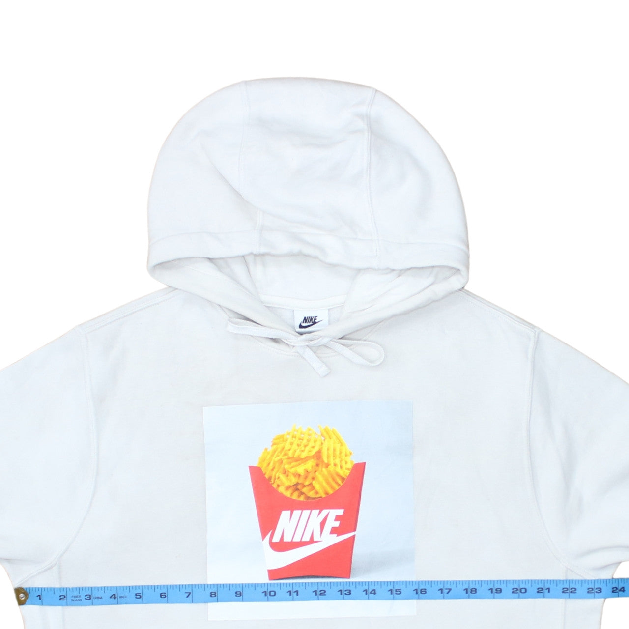 Nike Men's White Graphic Pullover Hoodie Size M