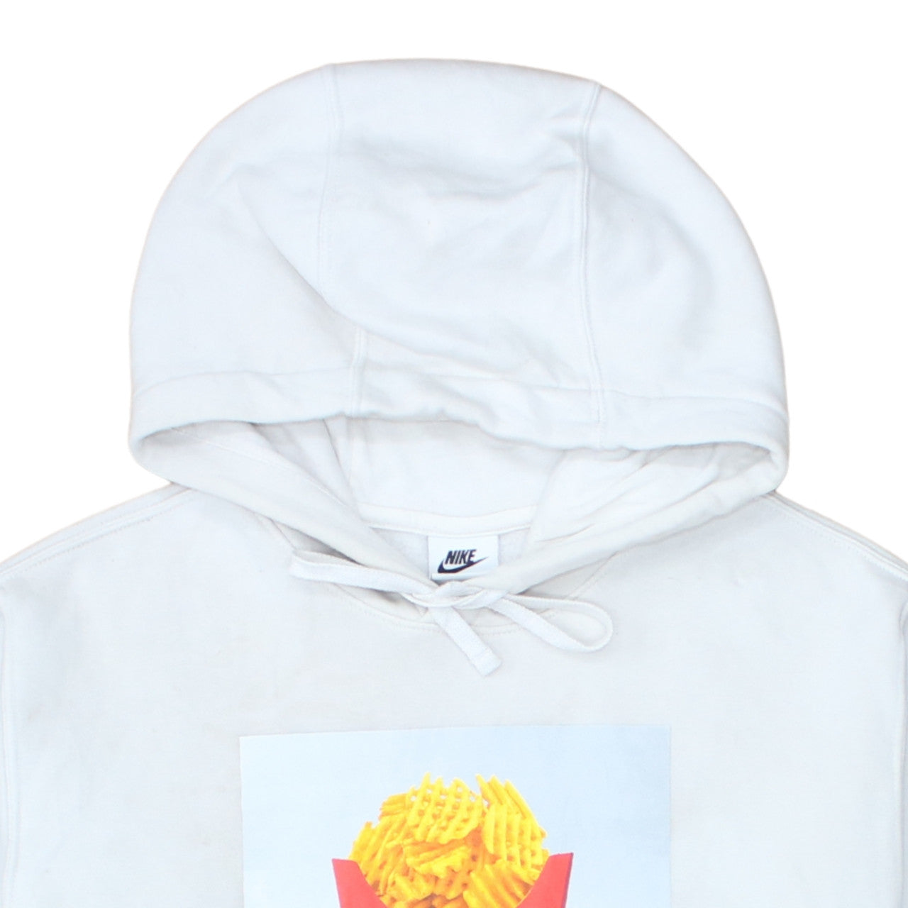 Nike Men's White Graphic Pullover Hoodie Size M