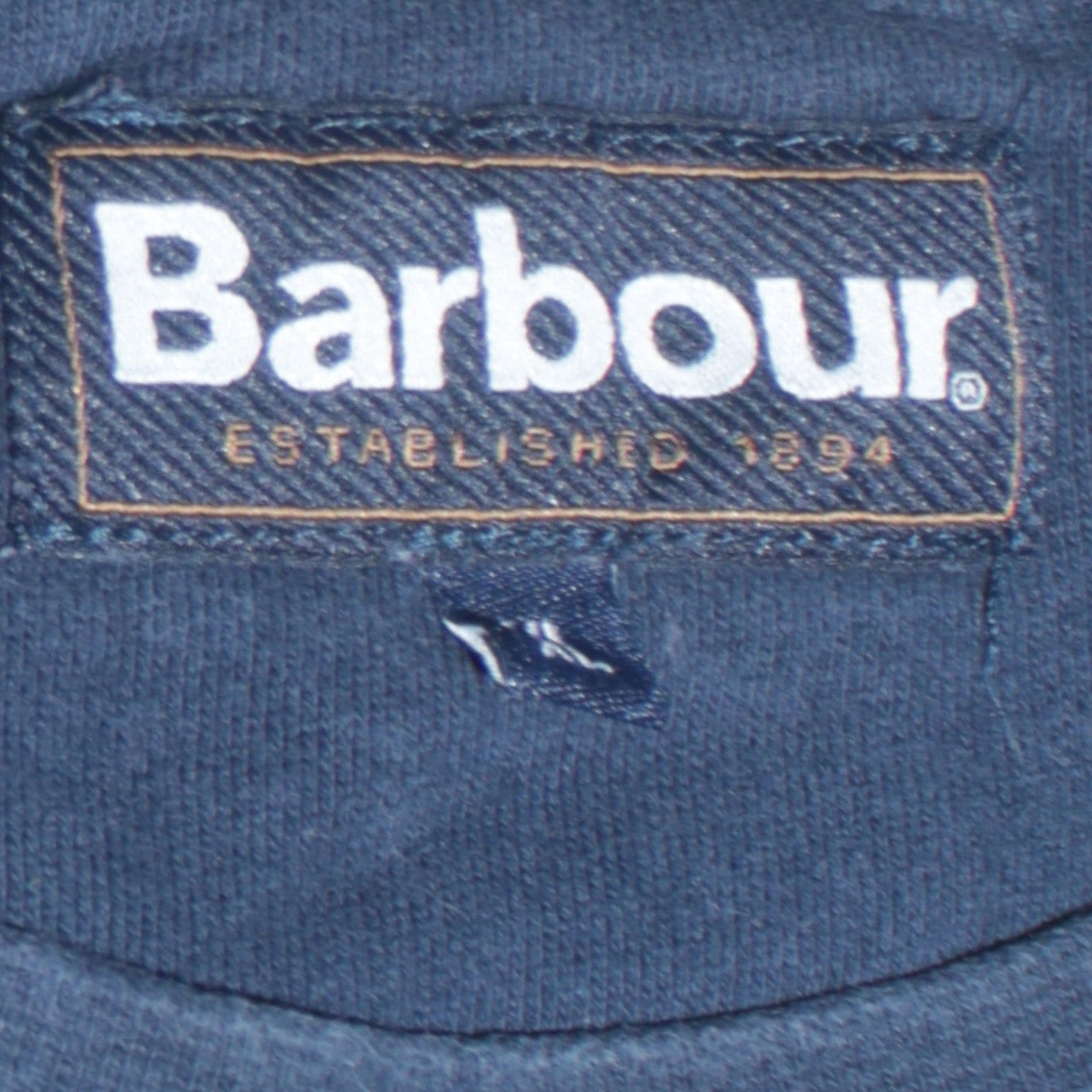 Barbour Men's Blue Cotton Crew Neck Pullover Sweatshirt Size L