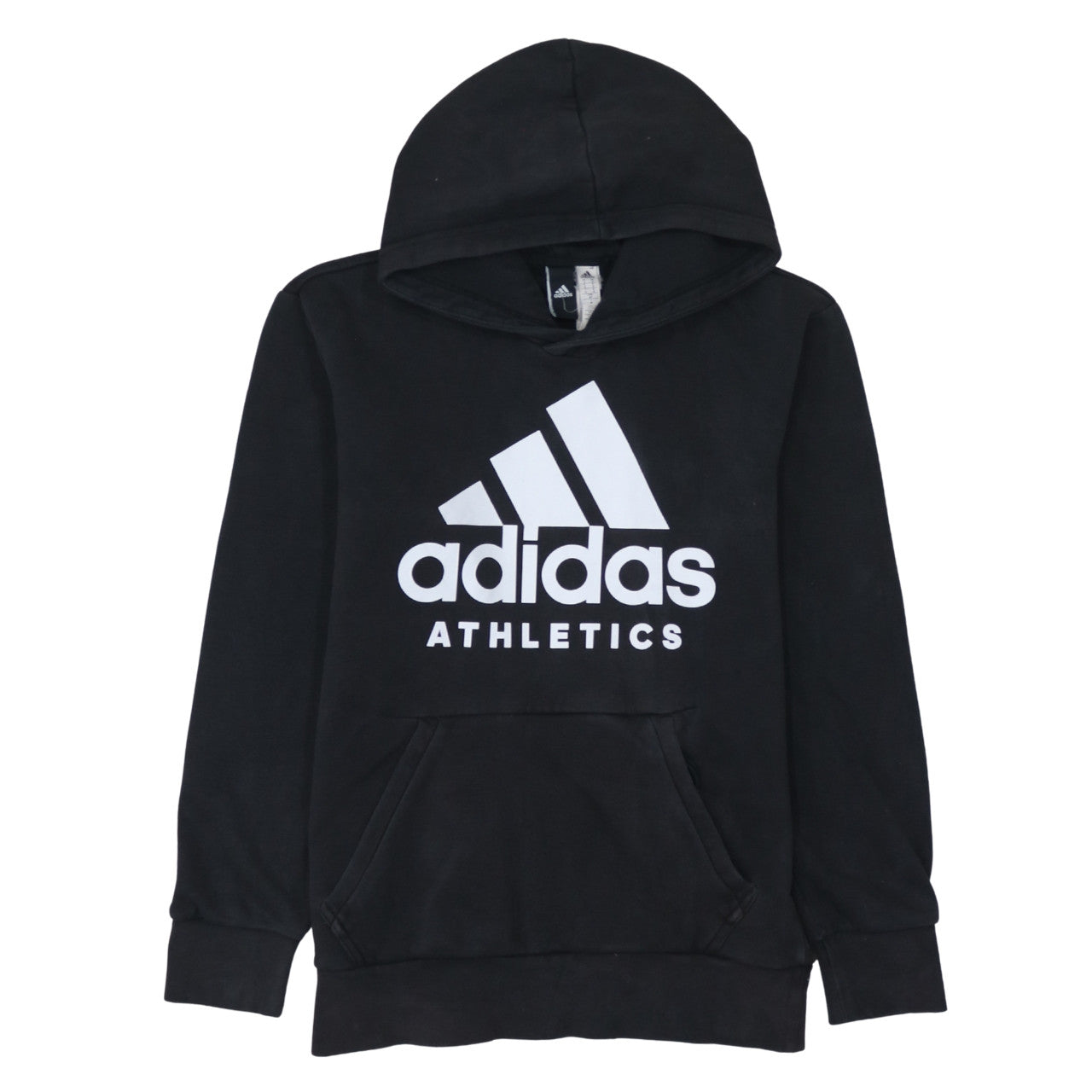 Adidas Men’s Black Pullover Hoodie Small Logo Fleece Sweatshirt