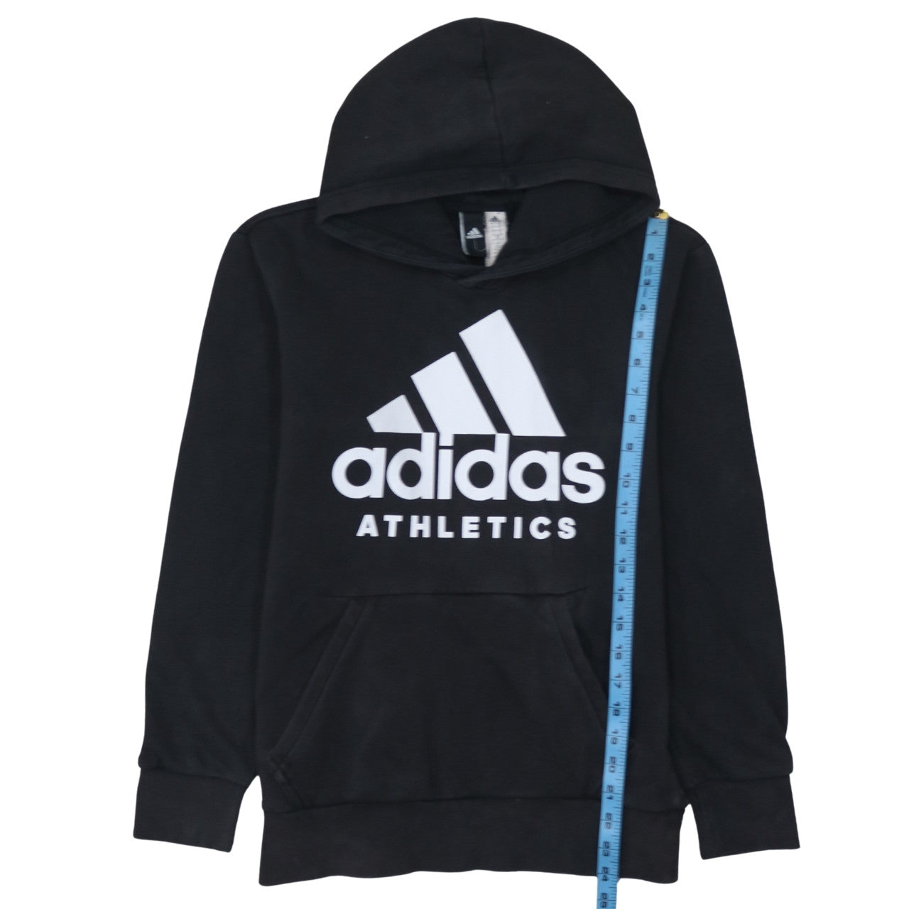 Adidas Men’s Black Pullover Hoodie Small Logo Fleece Sweatshirt