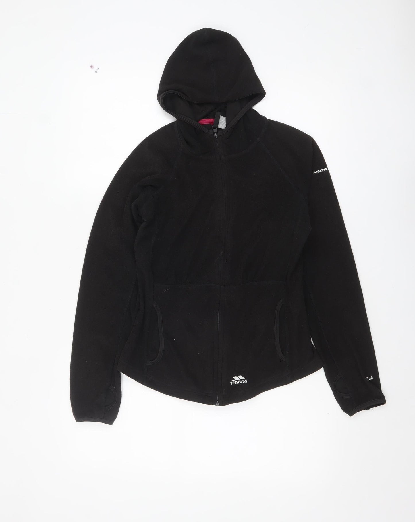 Trespass Women's Black Size 10 Full Zip Hooded Fleece Jacket