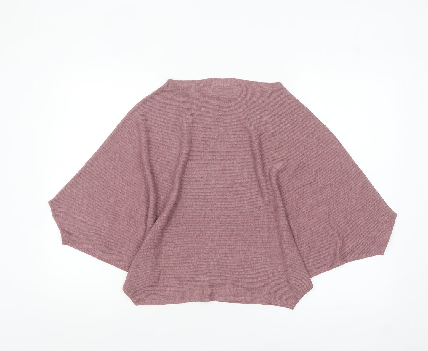 JDY Women's Pink Batwing Knit Cape Jumper Size S