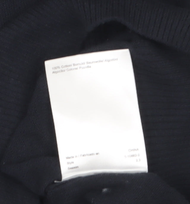 Noa Noa Women's Black Cotton Knit Long Sleeve Pullover Jumper L