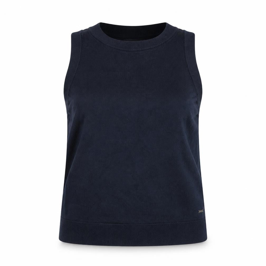 Holly & Whyte Women Blue Sleeveless Knit Tank Top Size M
