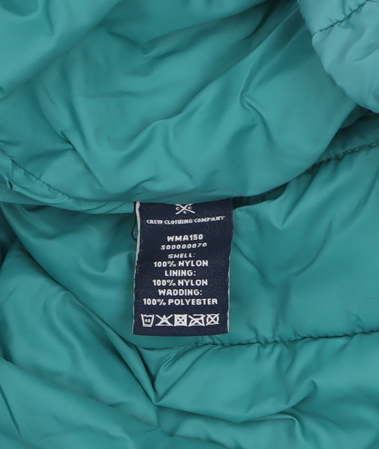 Crew Clothing Company Women's Green Padded Gilet Size 14