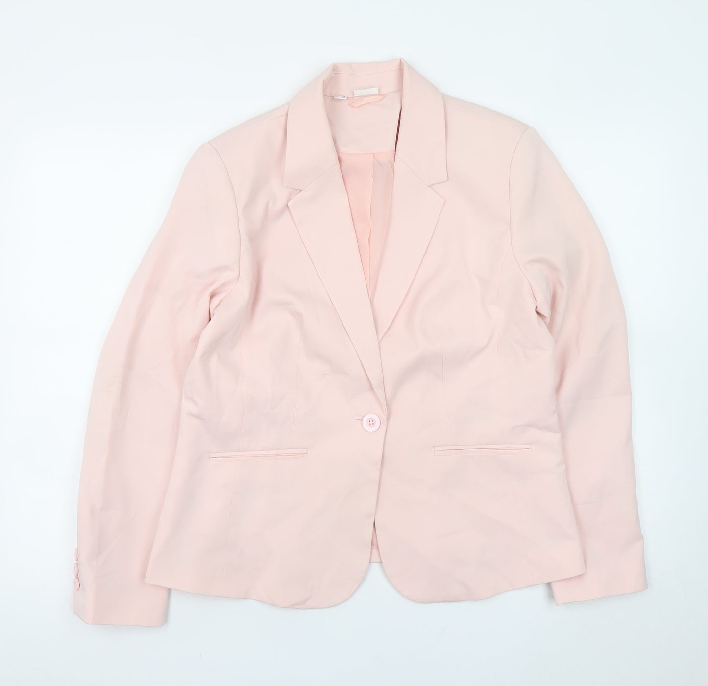 Bodyflirt Women's Pink Blazer Jacket Size 16 Classic Single-Breasted