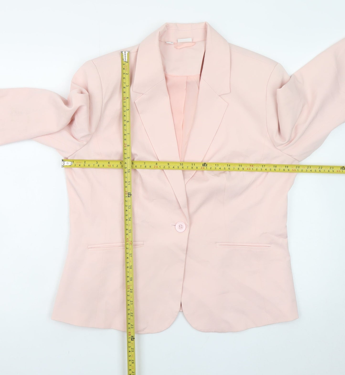 Bodyflirt Women's Pink Blazer Jacket Size 16 Classic Single-Breasted