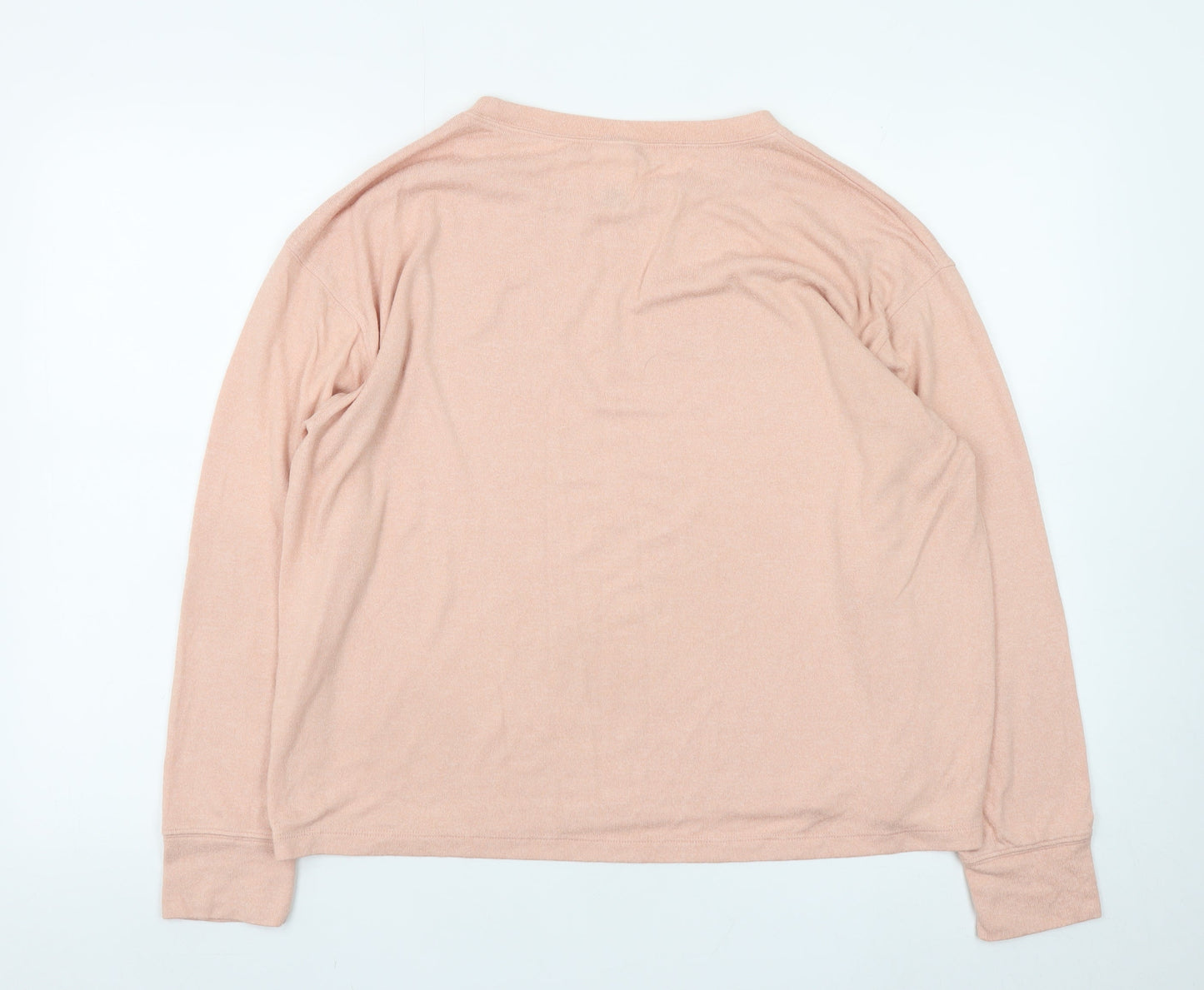 Victoria's Secret PINK Women's Pink Long Sleeve Relaxed Jersey Top L