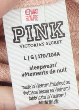 Victoria's Secret PINK Women's Pink Long Sleeve Relaxed Jersey Top L