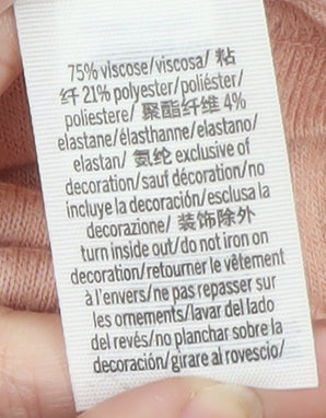 Victoria's Secret PINK Women's Pink Long Sleeve Relaxed Jersey Top L