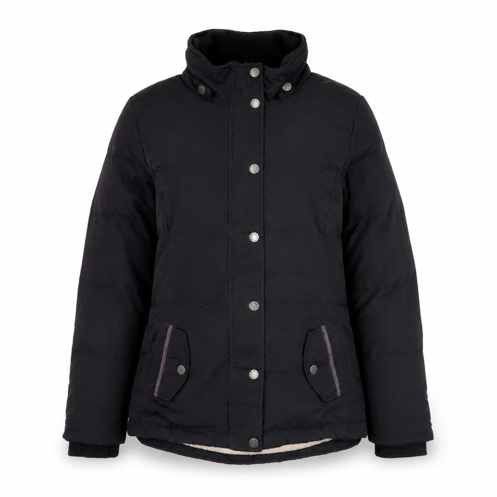 FatFace Women's Black Mid-Length Puffer Jacket Size 10