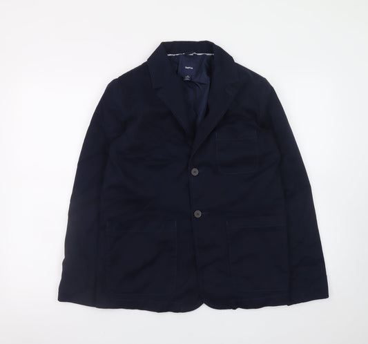 Gap Kids Boys Blue Cotton Blend Blazer Jacket 13 Years XL Casual Classic