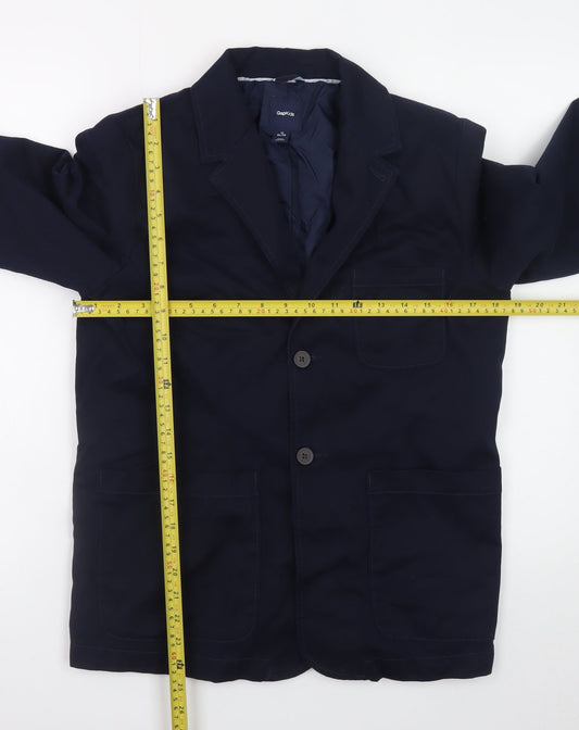 Gap Kids Boys Blue Cotton Blend Blazer Jacket 13 Years XL Casual Classic