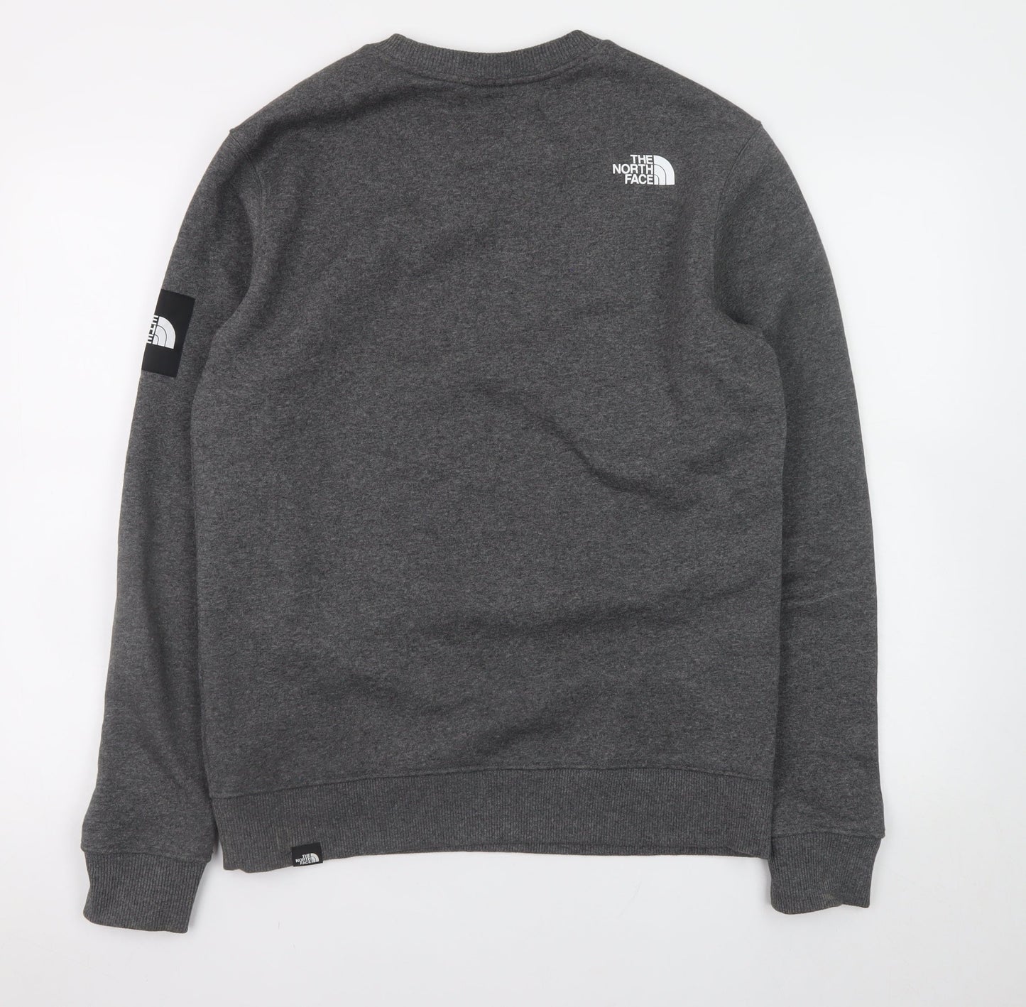 The North Face Men's Grey Regular Fit Crew Neck Sweatshirt M