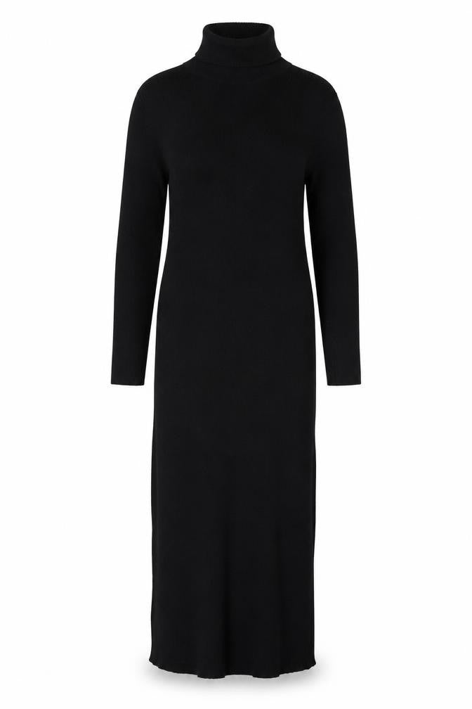 Marks and Spencer Women Black Size 14 Bodycon Knit Midi Dress
