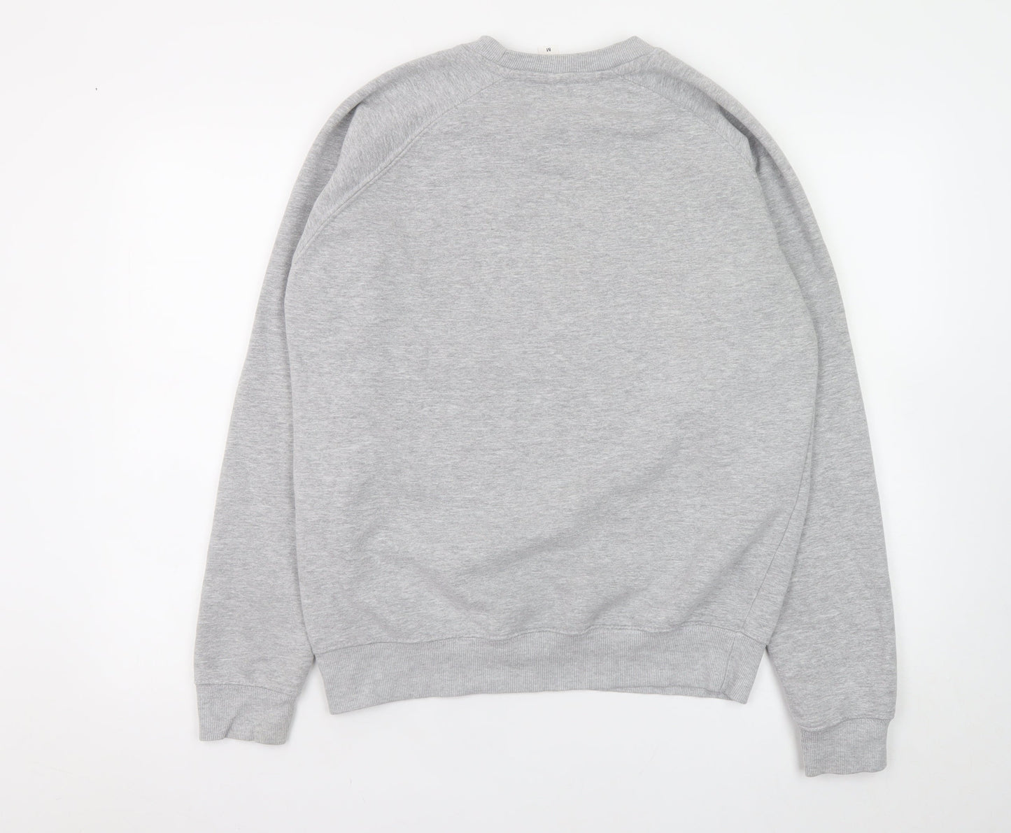 JustHoods AWDis Womens Grey Medium Pullover Sweatshirt Rhinestone Graphic