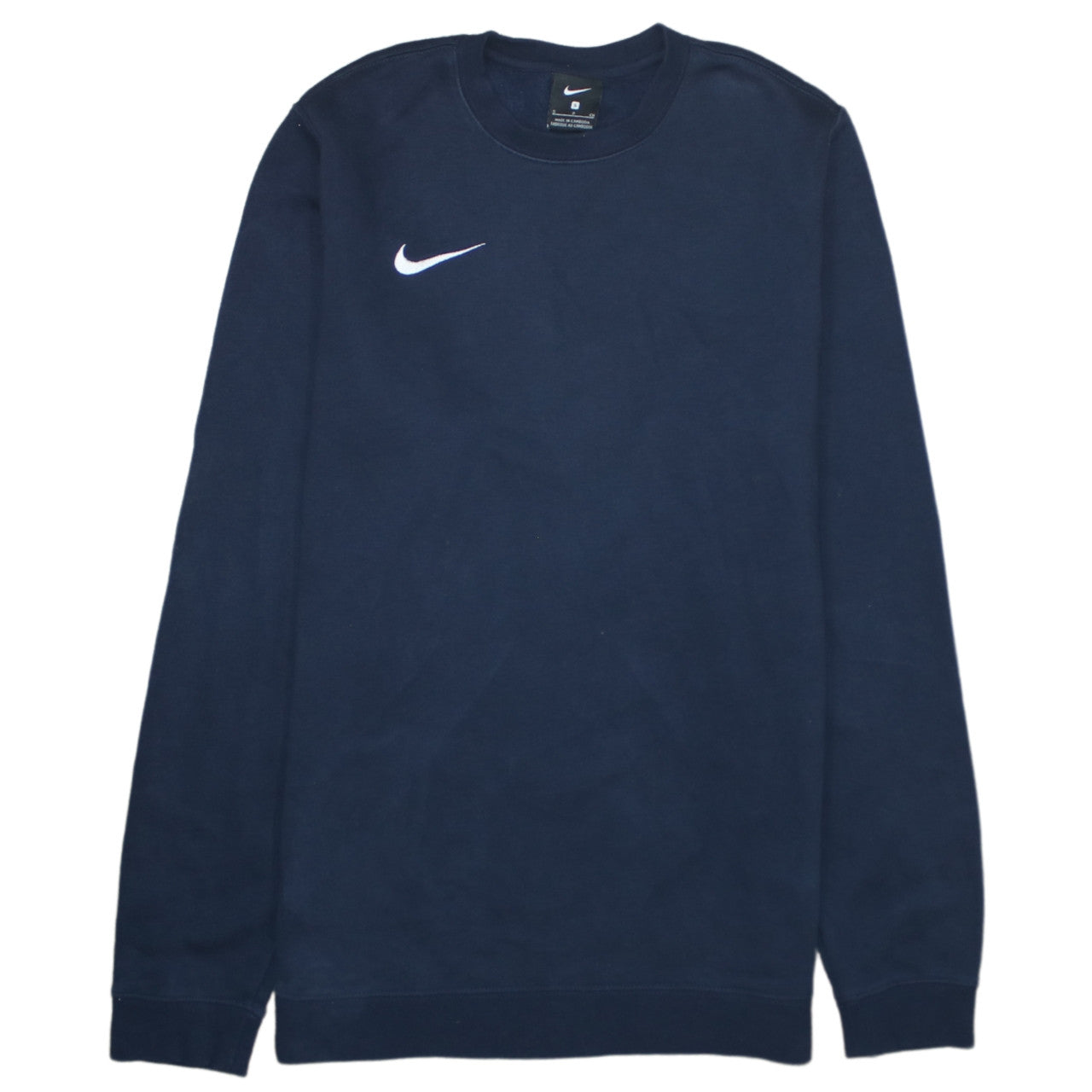 Nike Men's Blue Small Crew Neck Pullover Sweatshirt