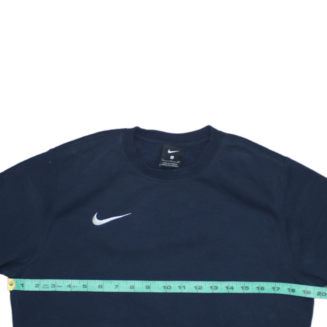 Nike Men's Blue Small Crew Neck Pullover Sweatshirt