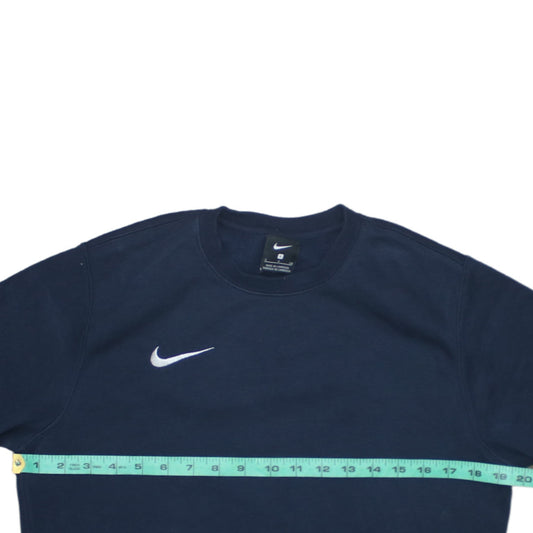 Nike Men's Blue Small Crew Neck Pullover Sweatshirt