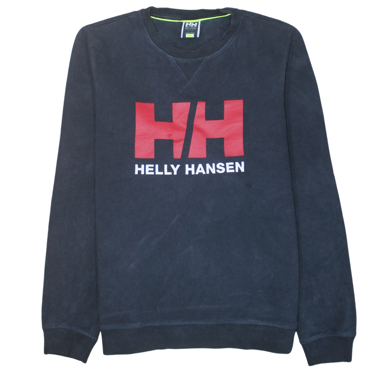 Helly Hansen Men's Black L Logo Crew Neck Cotton Sweatshirt