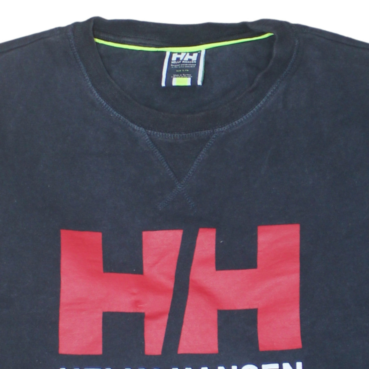 Helly Hansen Men's Black L Logo Crew Neck Cotton Sweatshirt