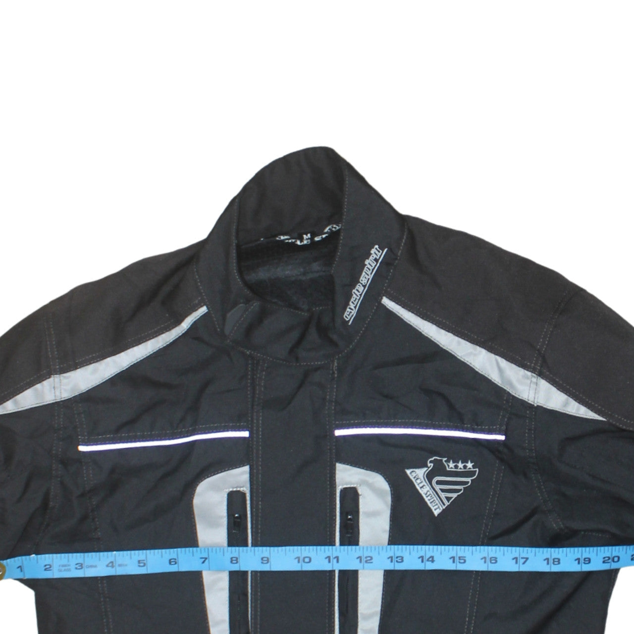 Cycle Spirit Men's Black Motorcycle Jacket M Water Resistant Lined