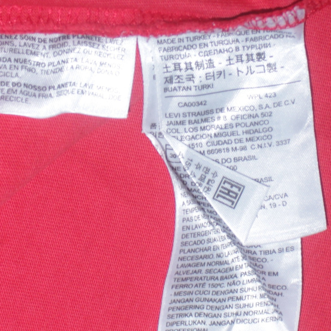 Levi's Men's Multicoloured Logo Colourblock Cotton T-Shirt Size L