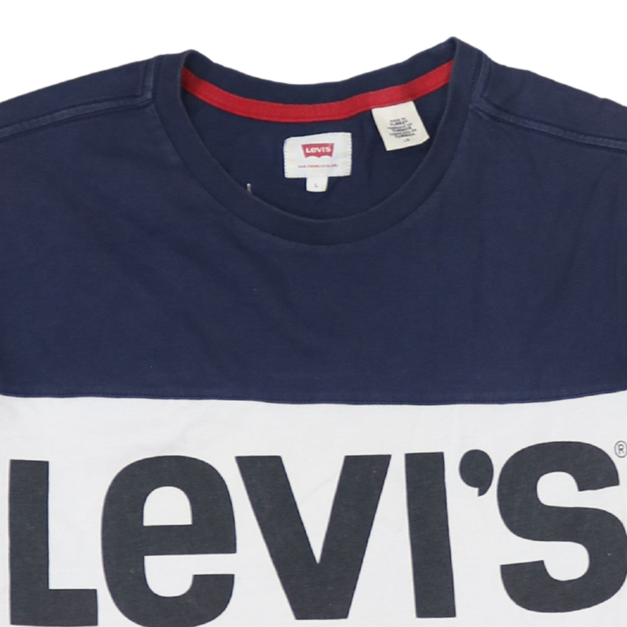 Levi's Men's Multicoloured Logo Colourblock Cotton T-Shirt Size L