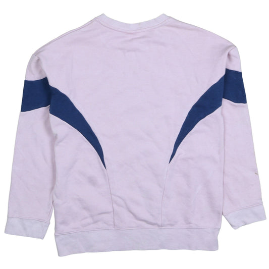 Nike Girls Pink Colourblock Crew Neck Pullover Sweatshirt Size 146